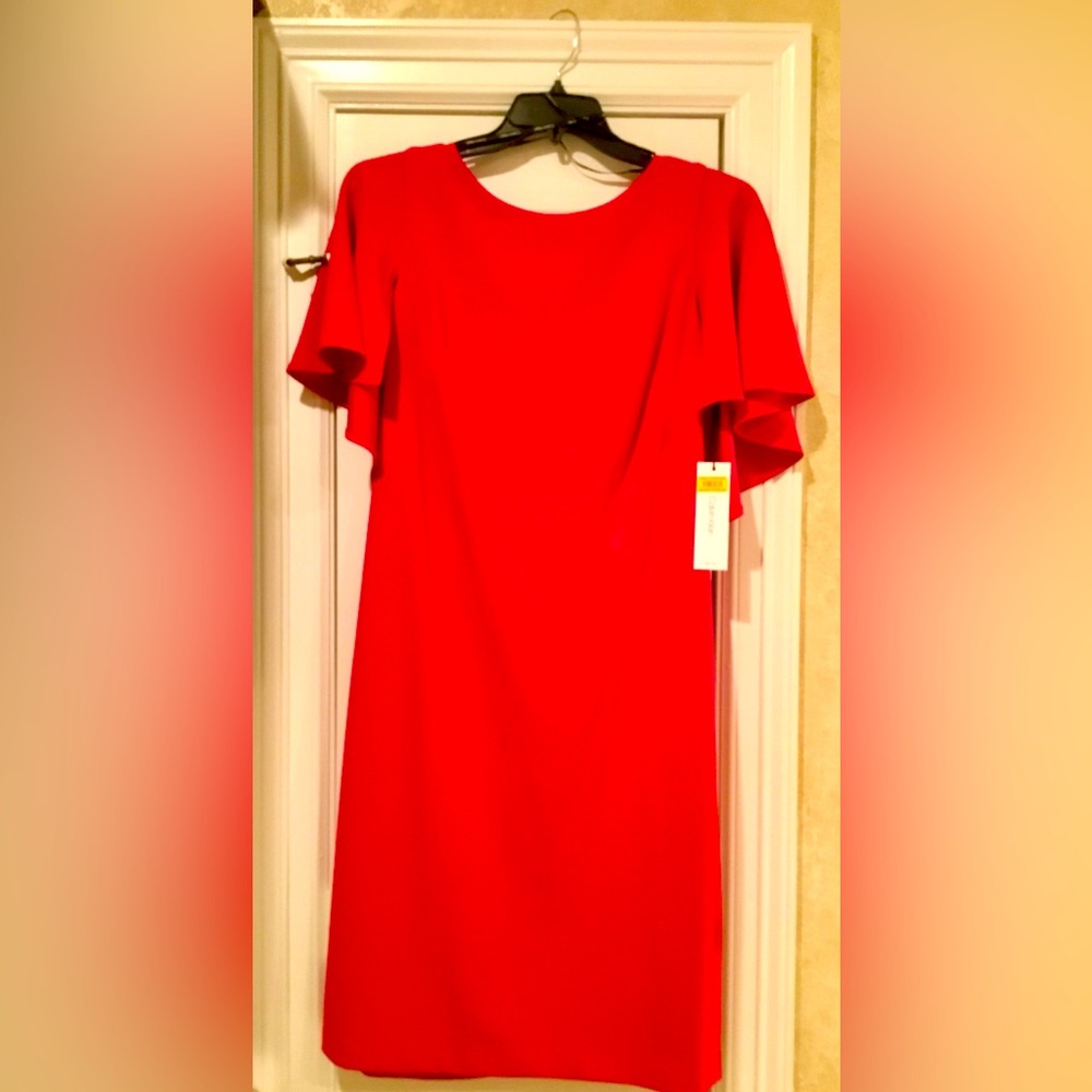 Calvin Klein Red Holiday Dress